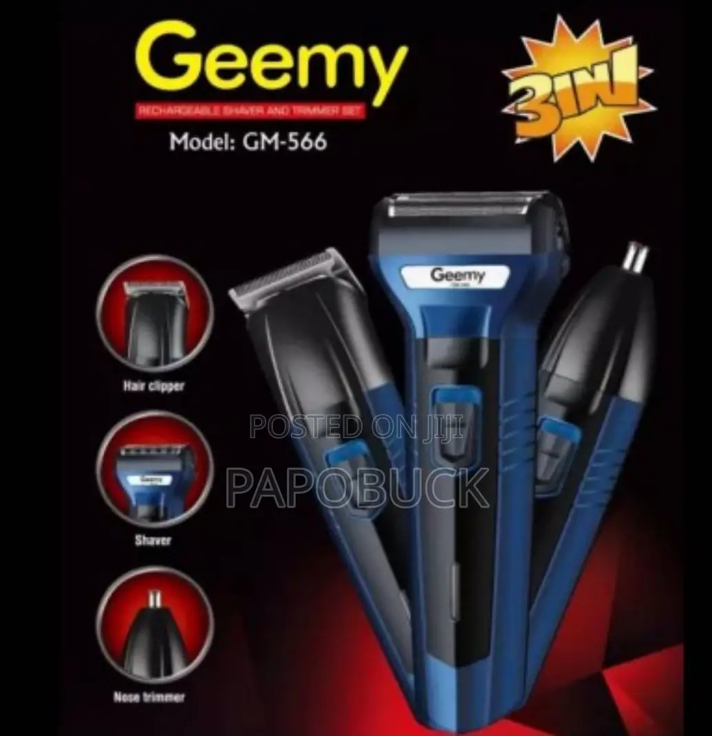 Geemy 3 in 1 Rechargeable Trimmer GM-566