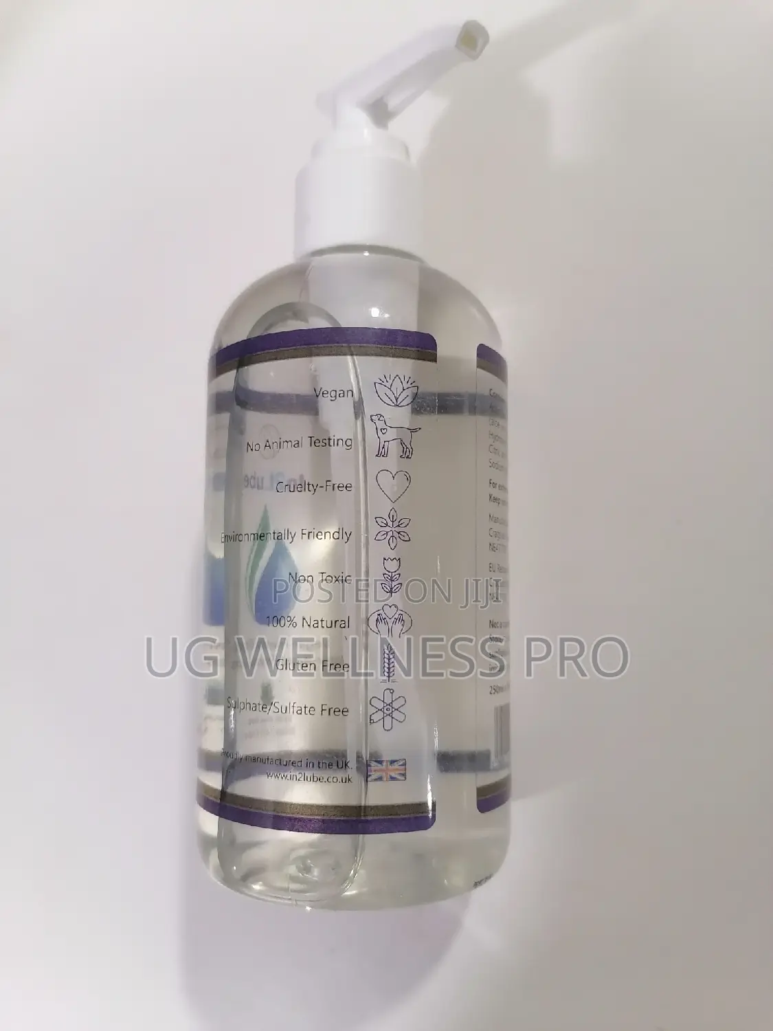 Vegan Friendly Organic Water Based Personal Lubricant UK 250
