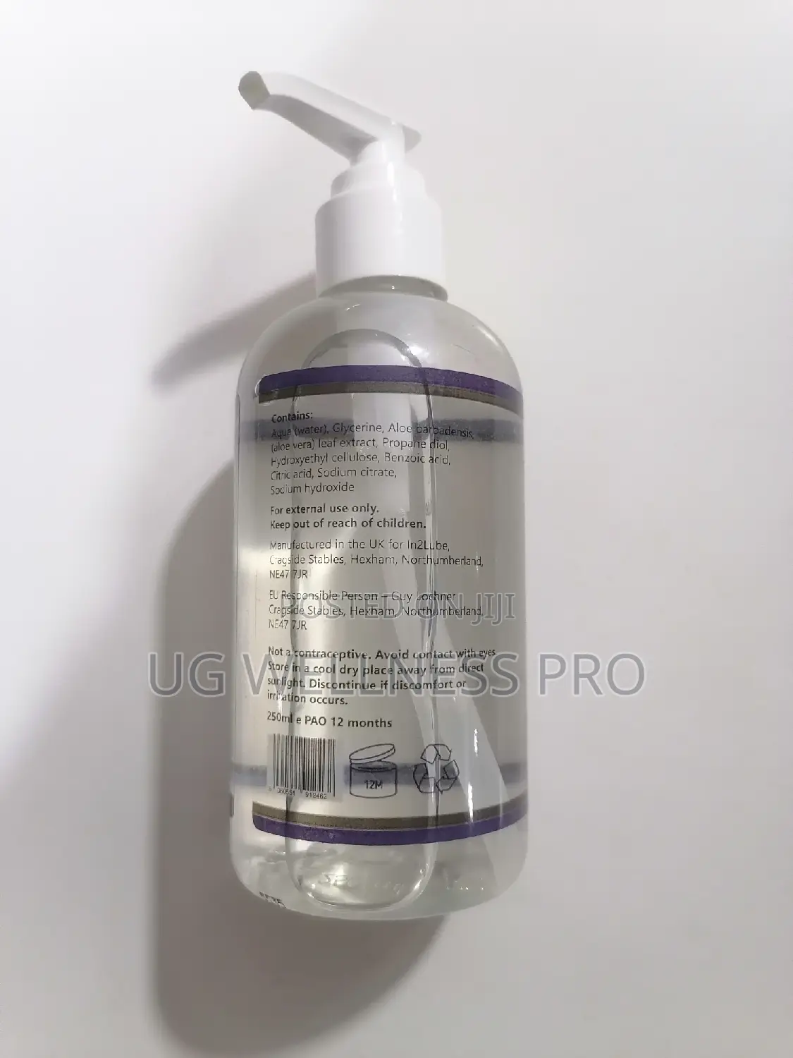 Vegan Friendly Organic Water Based Personal Lubricant UK 250