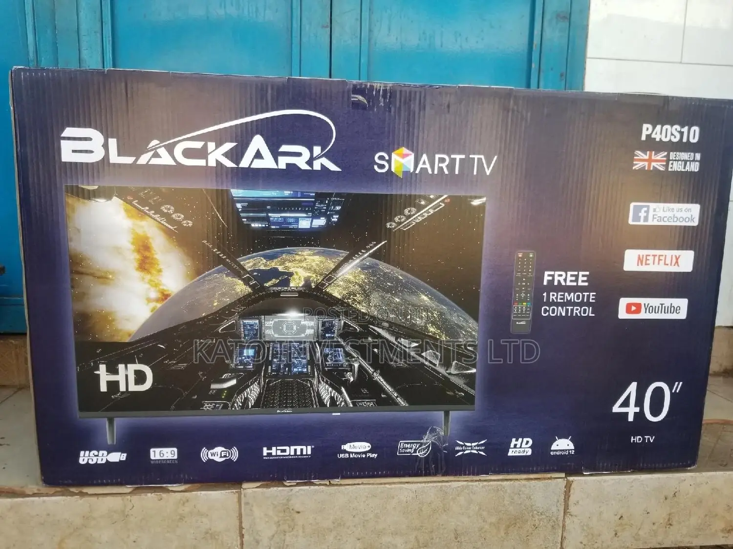 Black Ark Android 12 40inches Tv