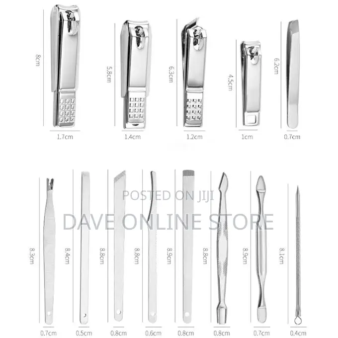 26 Piece Nail Clipper Set Splash Resistant Stainless Steel