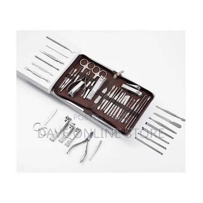 26 Piece Nail Clipper Set Splash Resistant Stainless Steel
