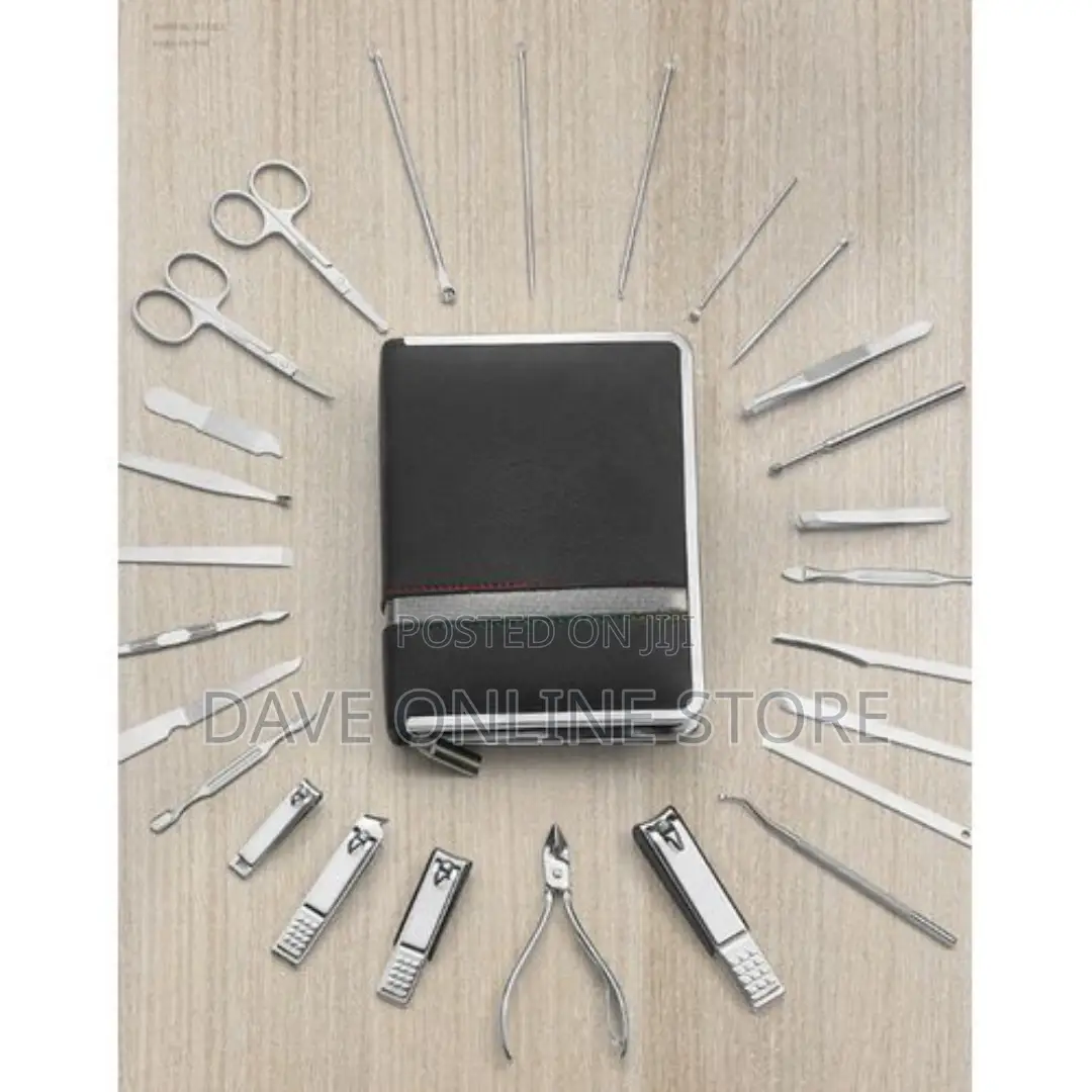 26 Piece Nail Clipper Set Splash Resistant Stainless Steel