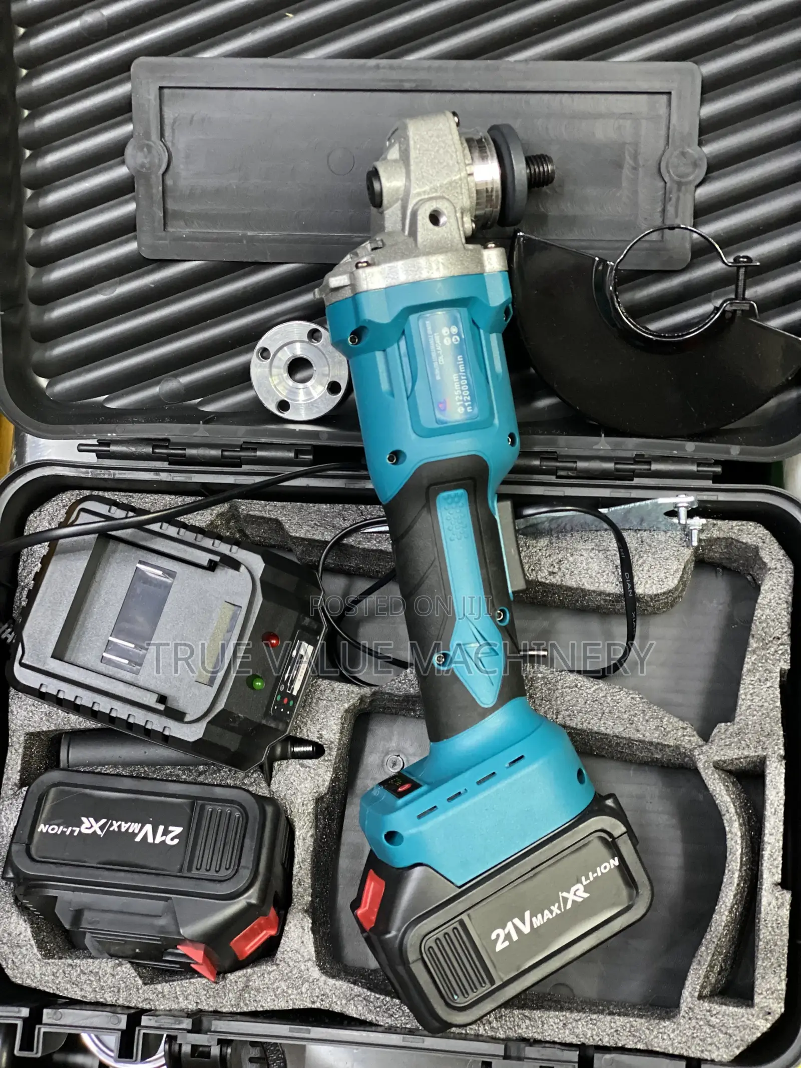 Cordless Grinder With Two Batteries