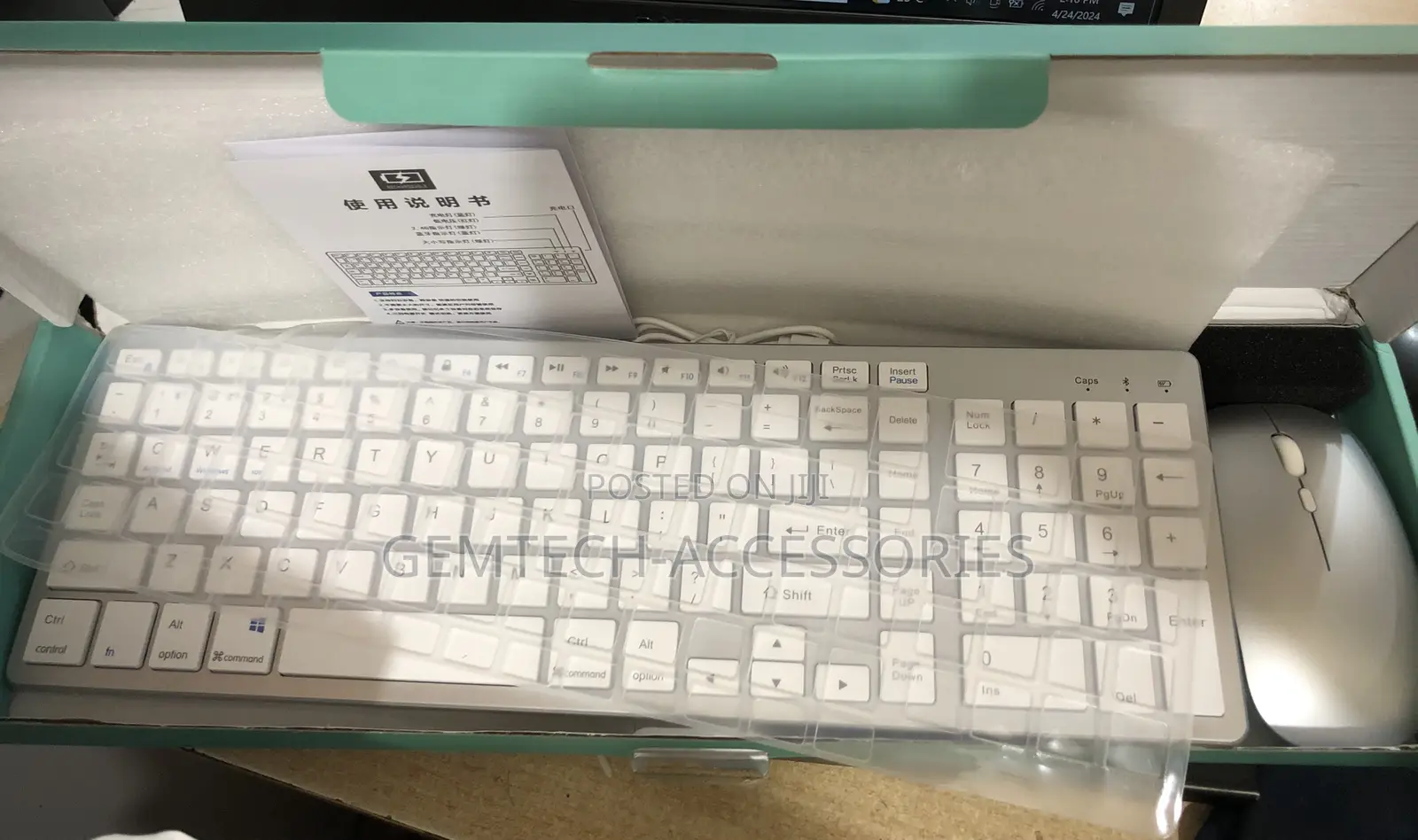 Rechargeable Wireless Bluetooth Keyboard and Mouse
