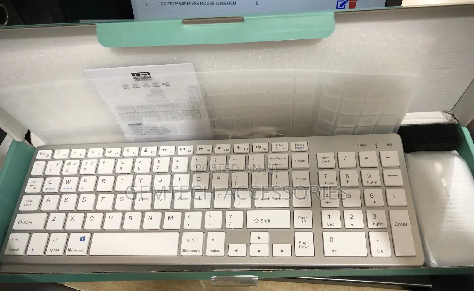 Rechargeable Wireless Bluetooth Keyboard and Mouse