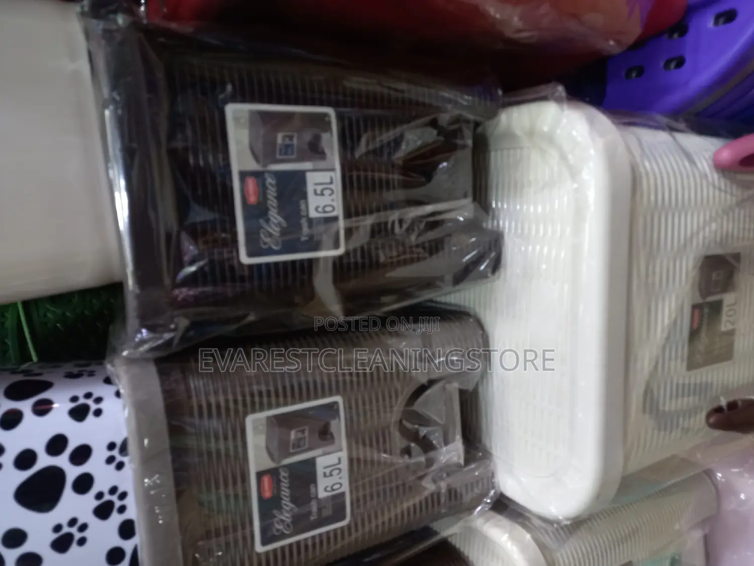 Pedal Dust Bin 6.5L Wooven Design