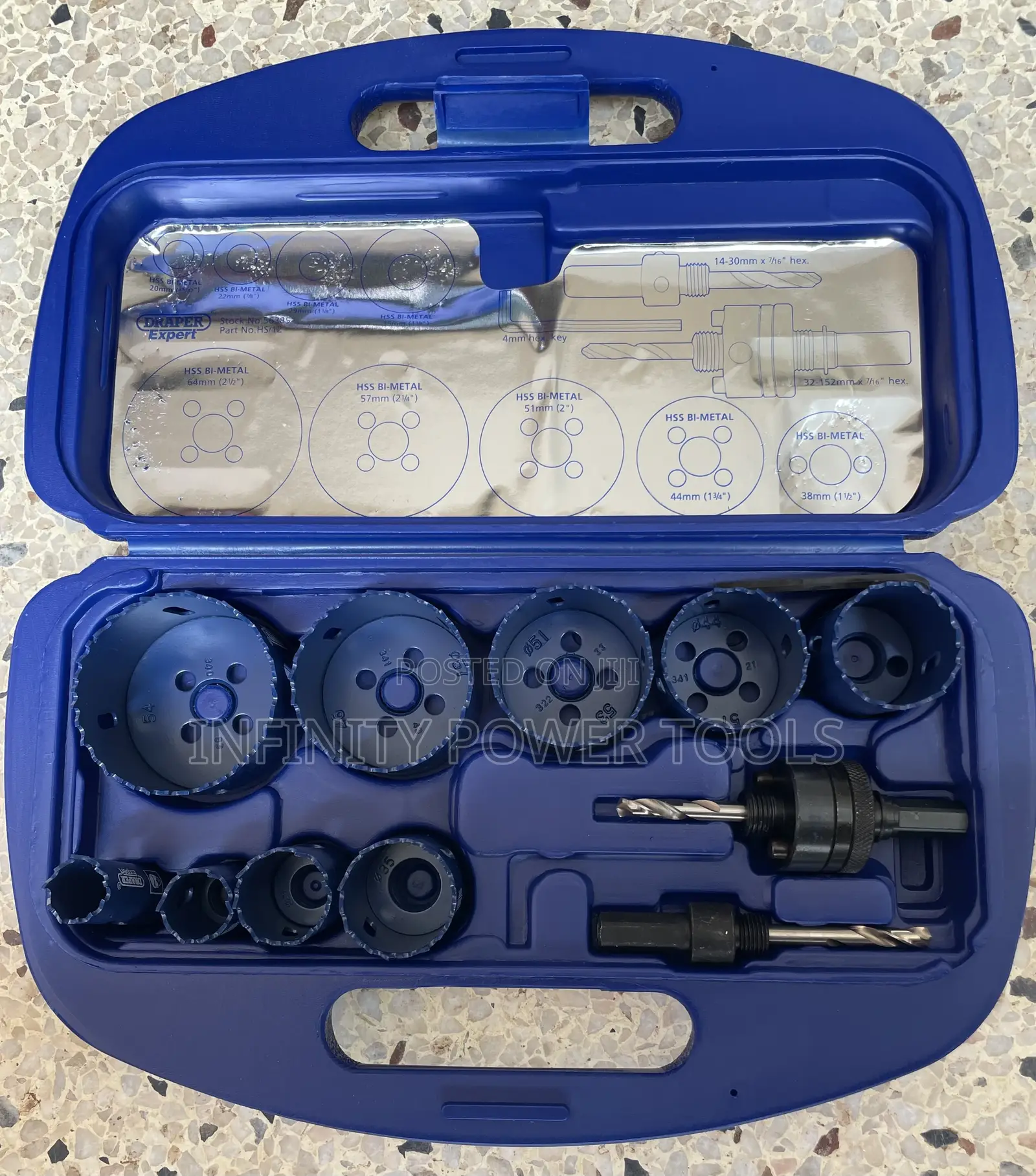 12pc Bi- Metal Hole Saw Kit
