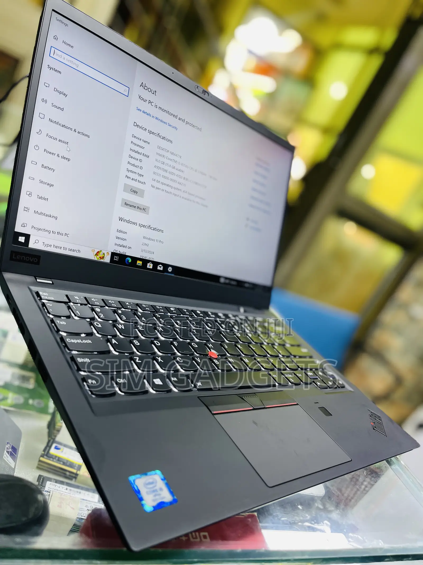 Laptop Lenovo 16GB Intel Core I5 SSD 256GB