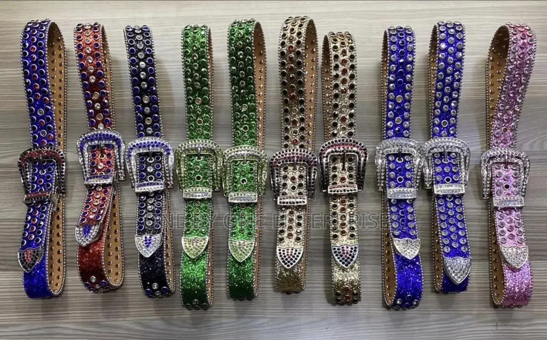 Ice Stone Belts Men's Women's Belts Designer Jeans Belts