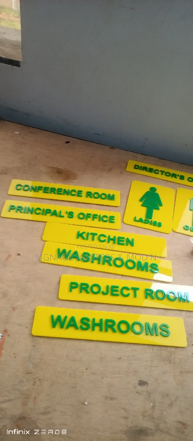 Door Labels and Directions Signs