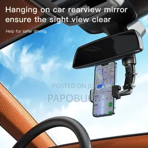 Rear View Mirror Car Phone Holder