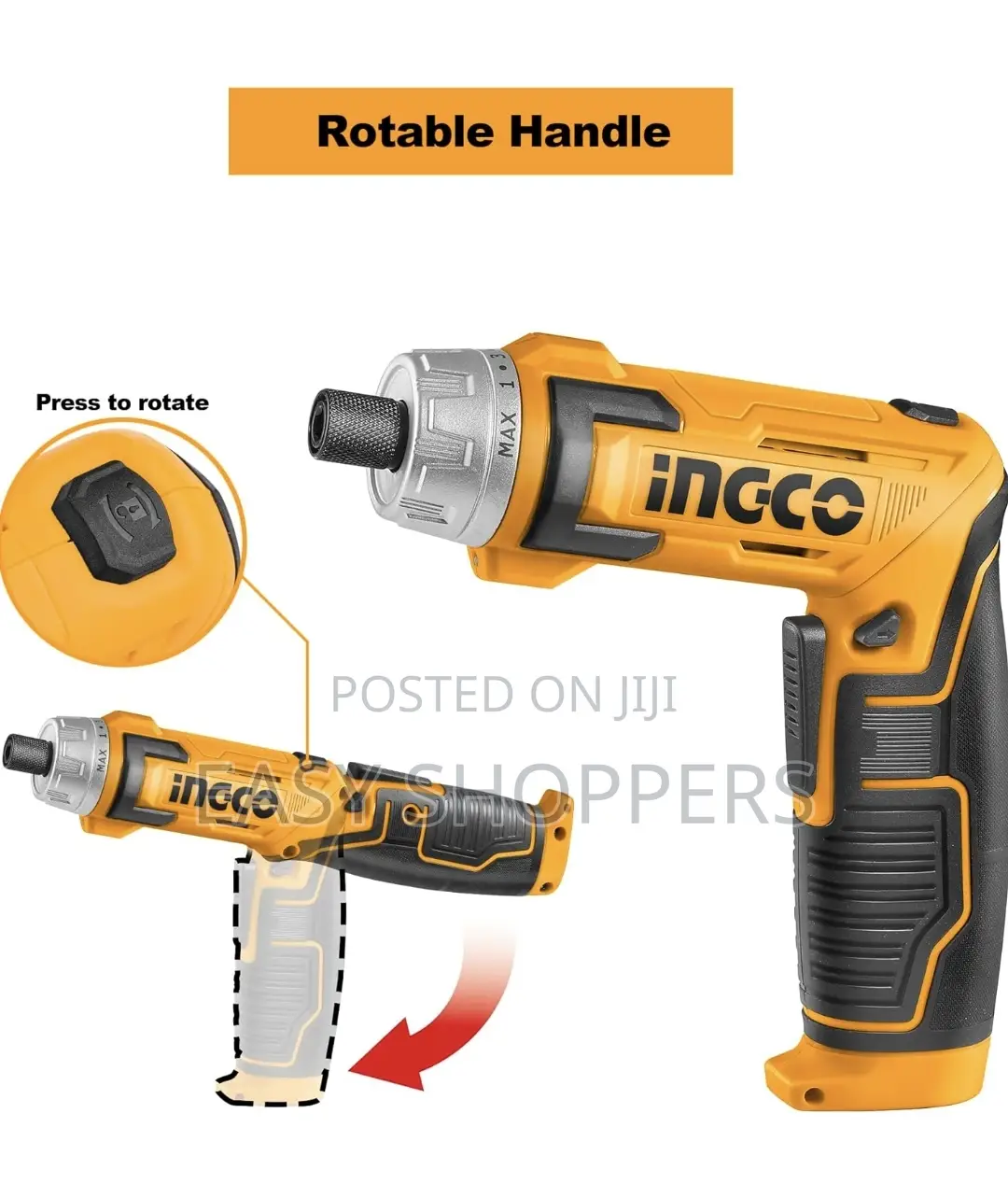 INGCO Cordless Rechargeable Power Drill Driver Set