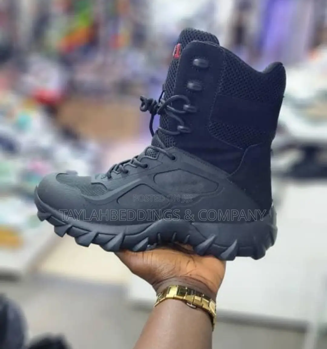 Men's High-Top Desert Tactical Boots, Comfort Breathable