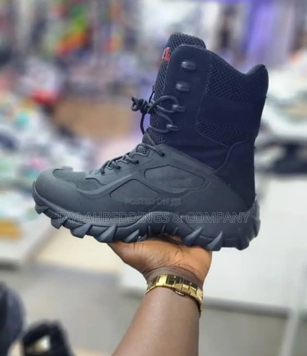 Men's High-Top Desert Tactical Boots, Comfort Breathable