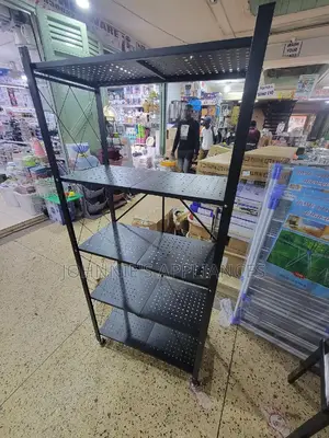 Multifunctional Movable Storage Rack 5layers Black