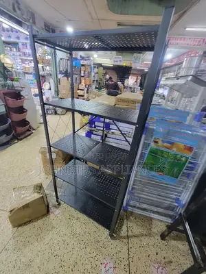 Multifunctional Movable Storage Rack 5layers Black