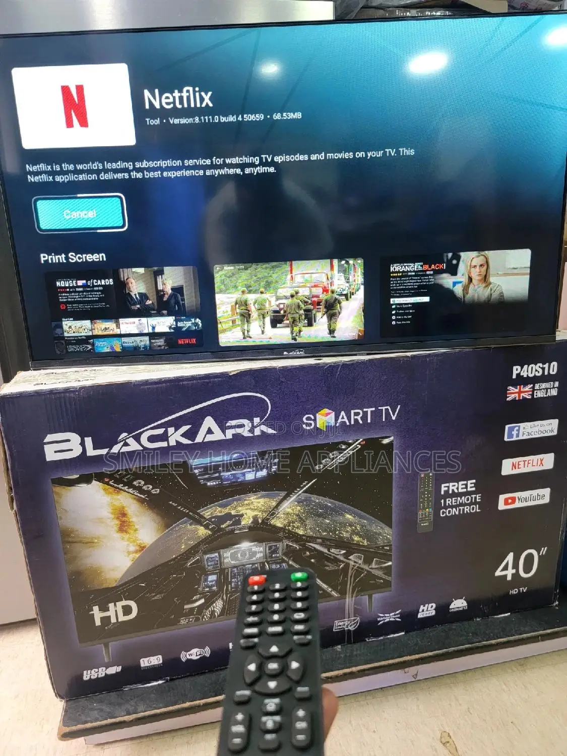 New Arrival Discounted Blackark 40inches Smart Tv