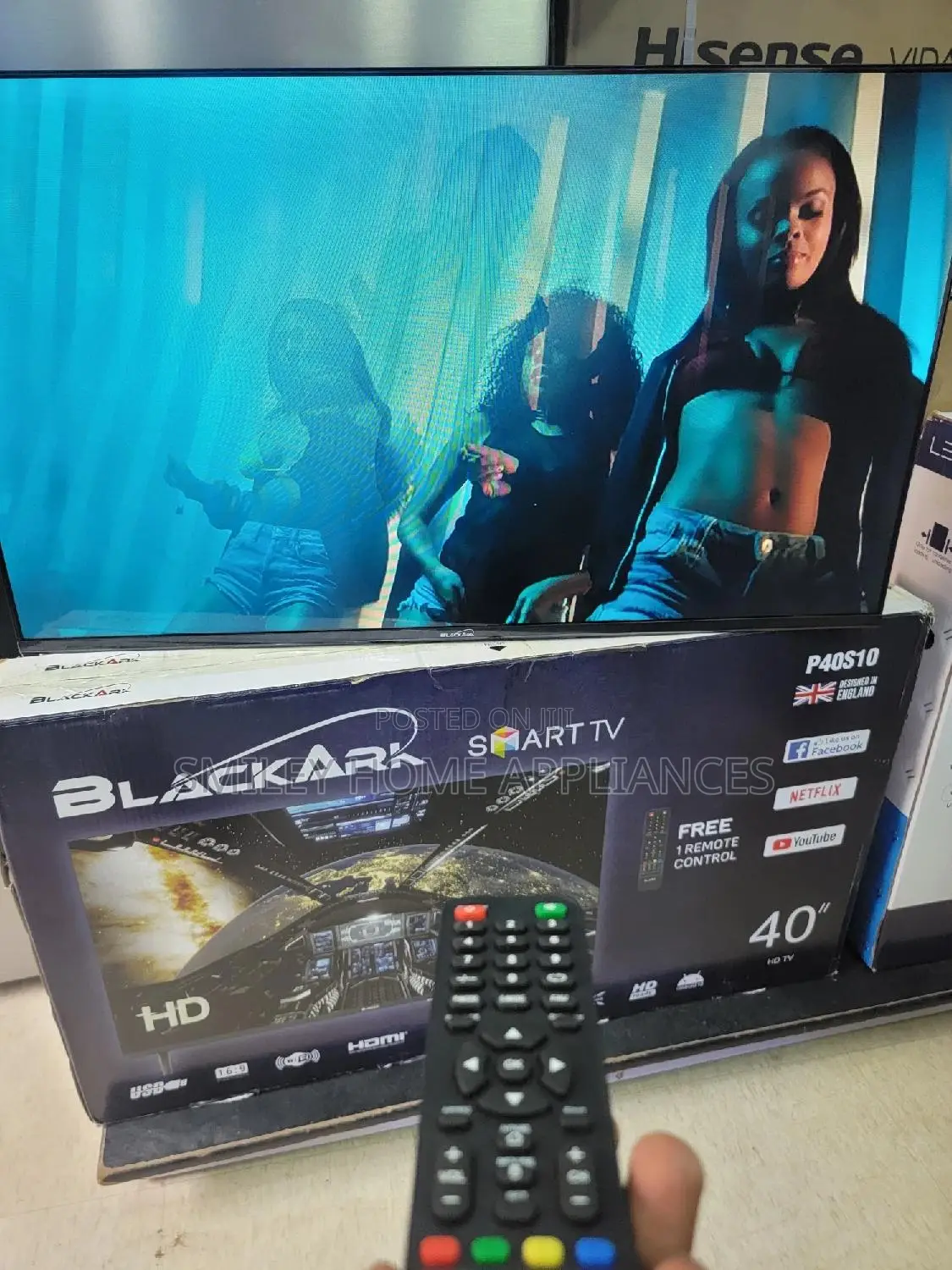Blackark 40inches Smart Tv With an Inbuilt Decorder