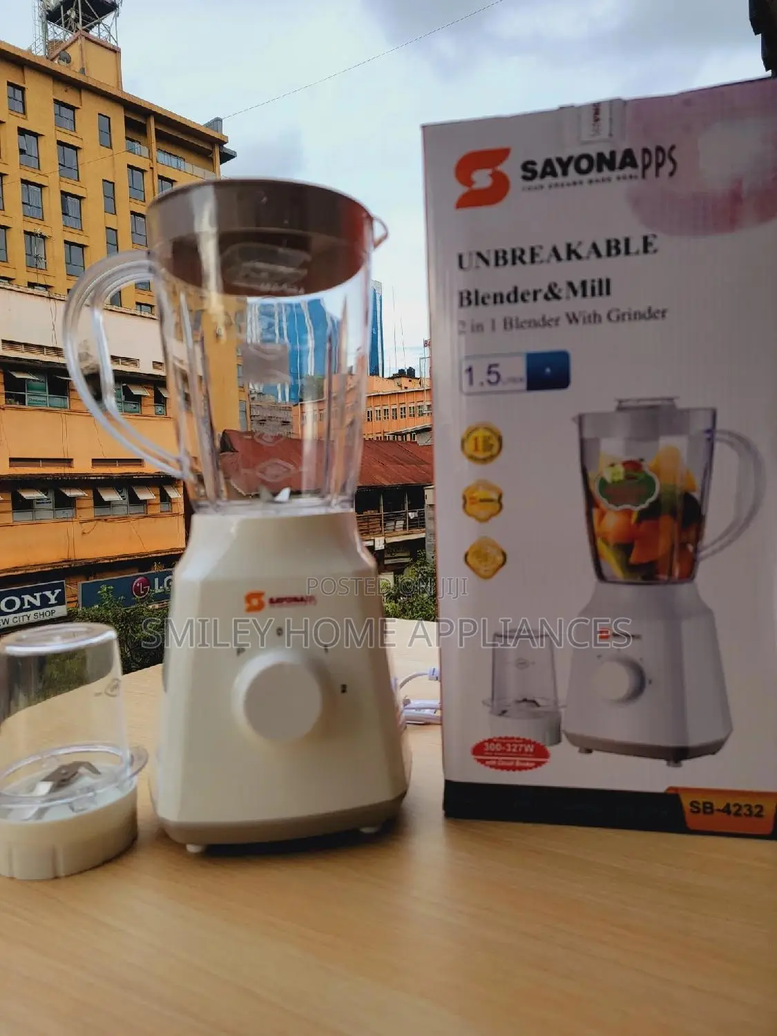 Unbreakable Sayona Blender 2 in 1