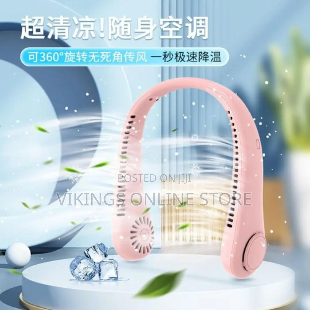 Portable Rechargeable Hanging Wearable Cooling Neck Fan