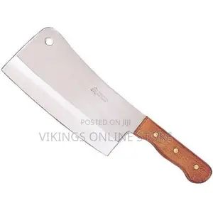 Heavy-Duty Professional Meat Cleaver Chopper - Silver