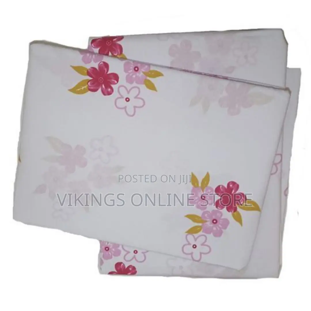 5x6 Floral Bedsheets + 2 Pillowcases - Multicolour