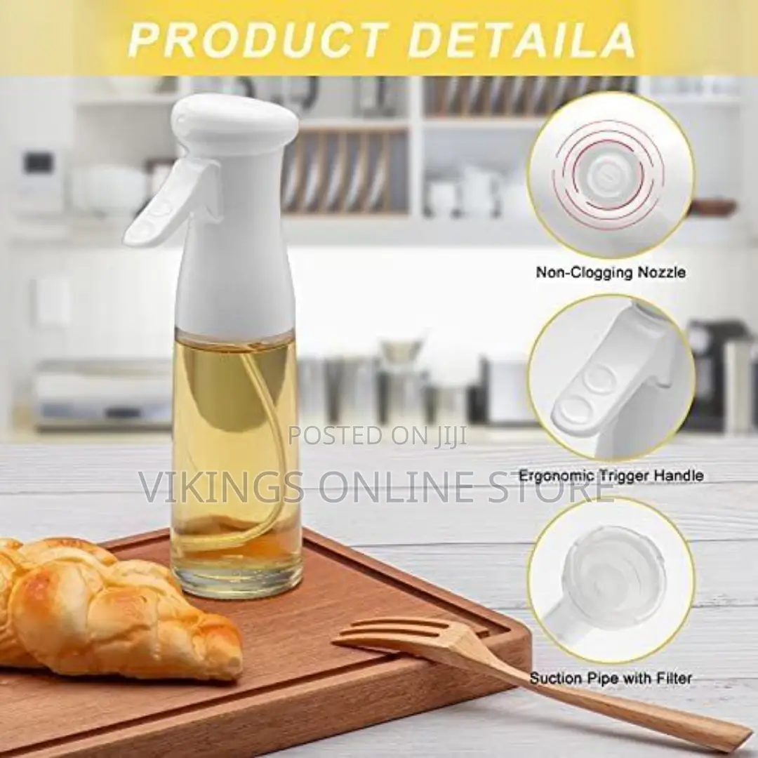 200ml Cooking Vinegar Oil Sprayer Dispenser Bottle -