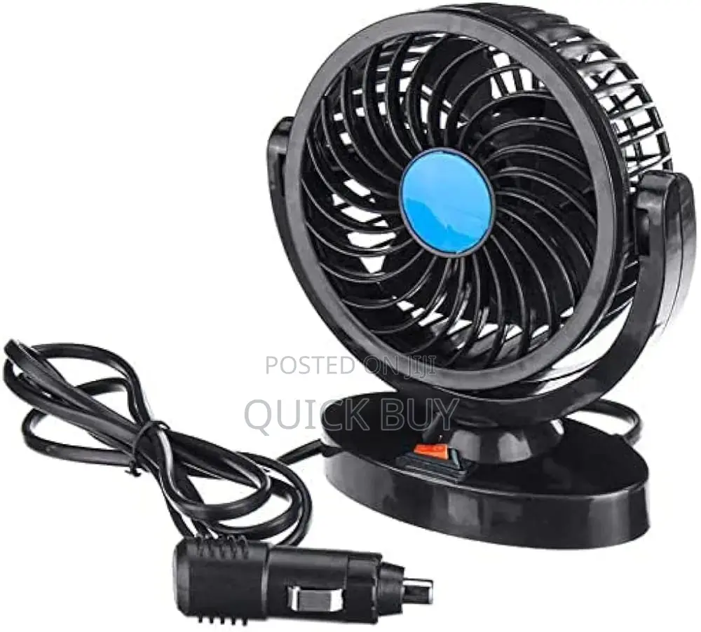 Single 12v Car Dashboard Fan