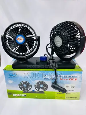 Double Headed Car Dashboard Fan
