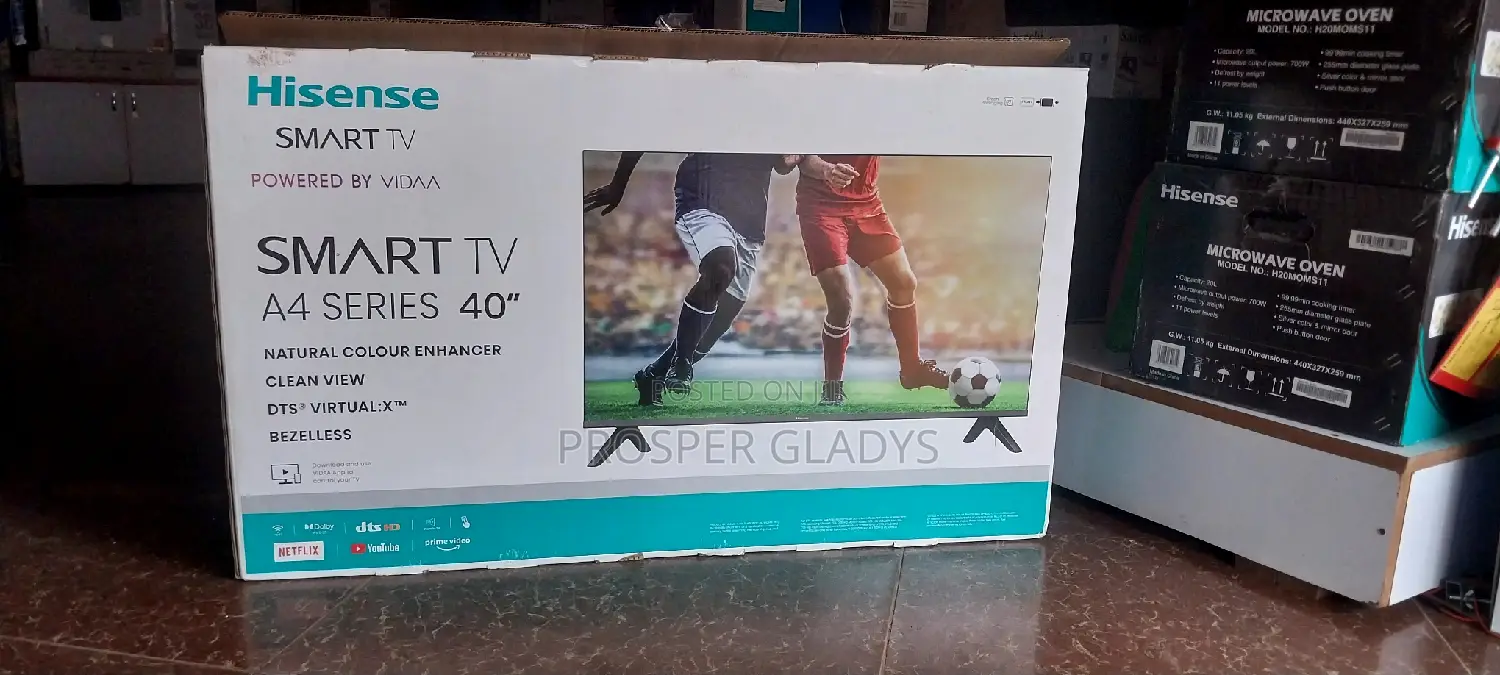 40 Inches Led Hisense Smart Digital Flat Screen Flameless.