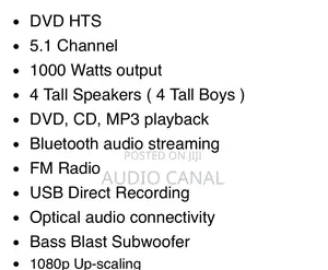 1000 Wats LG Home Theater