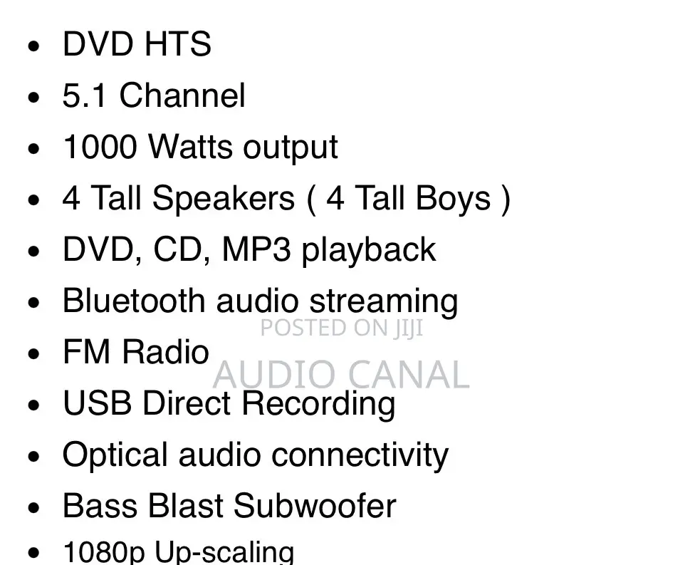1000 Wats LG Home Theater