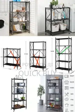 Folding Metal Storage Rack