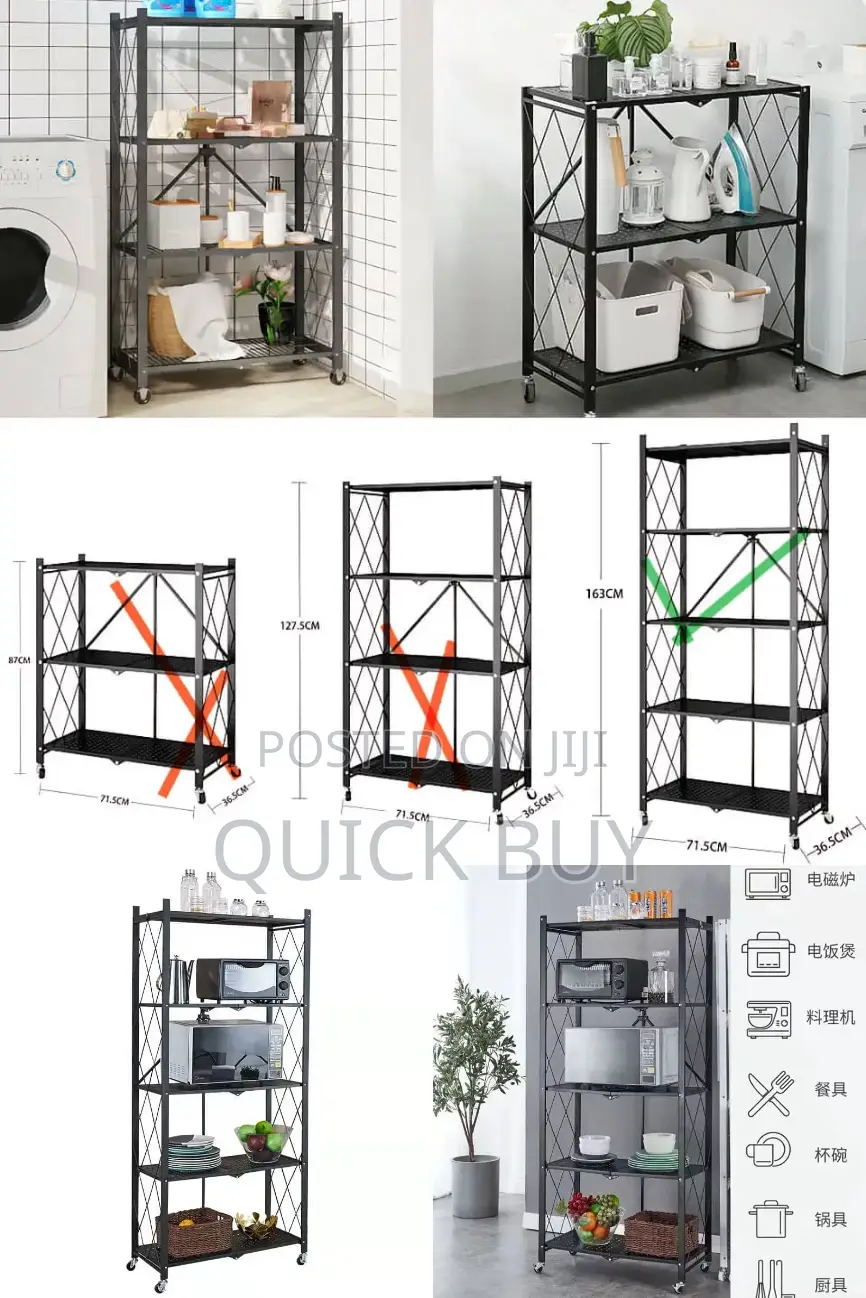 Folding Metal Storage Rack