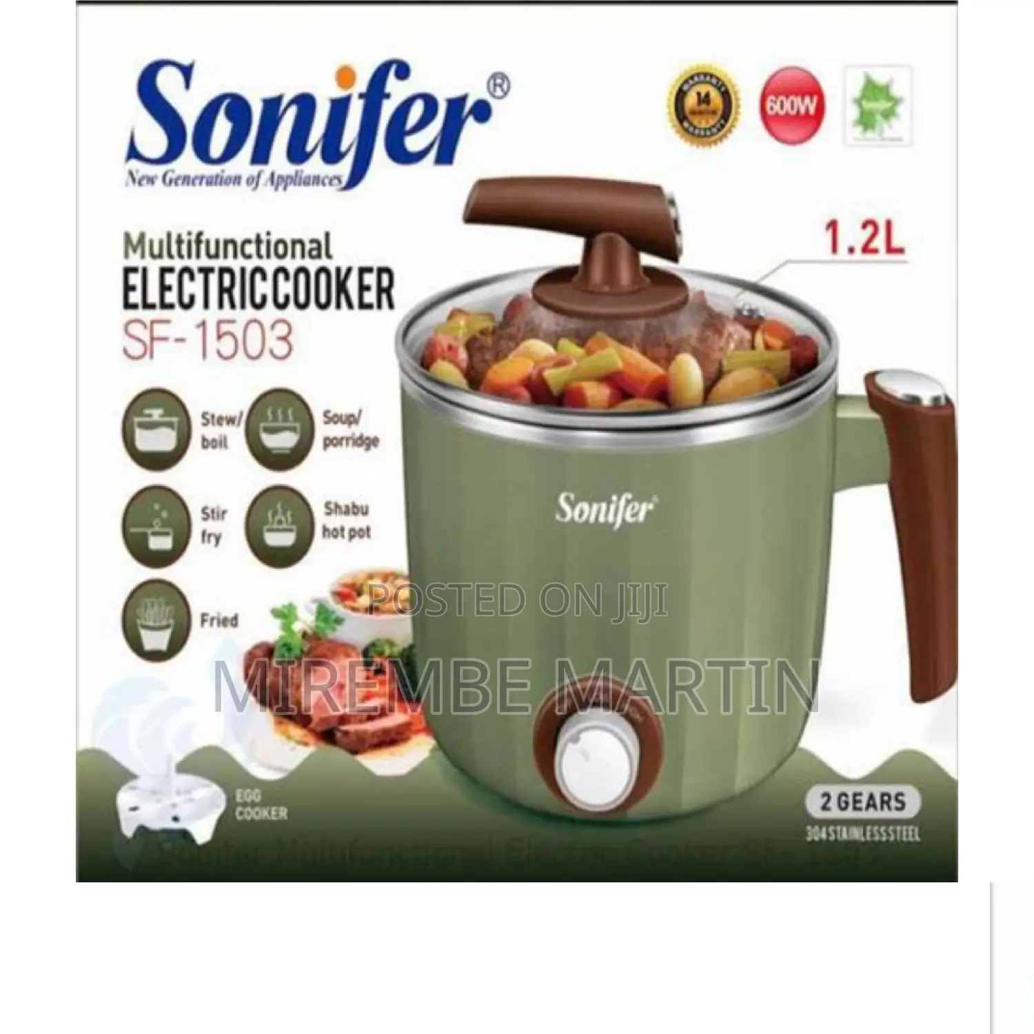 Sonifer Multifunction Electric Cooker.