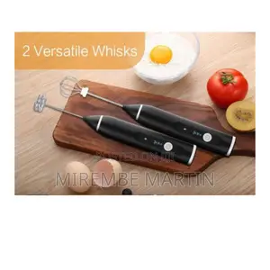 Electric Rechargeable Milk Frother And Egg Beater.