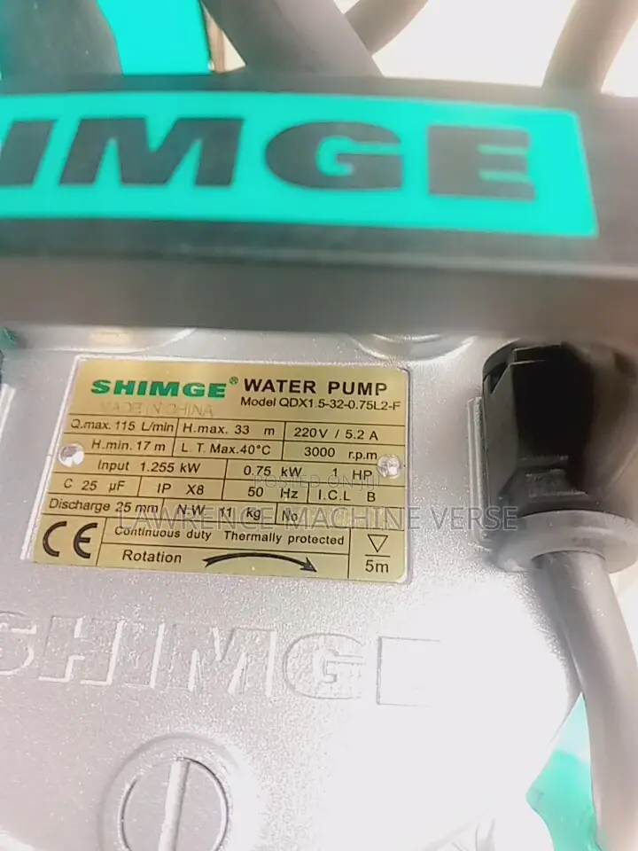 Submersible Water Pump 33m Shimge