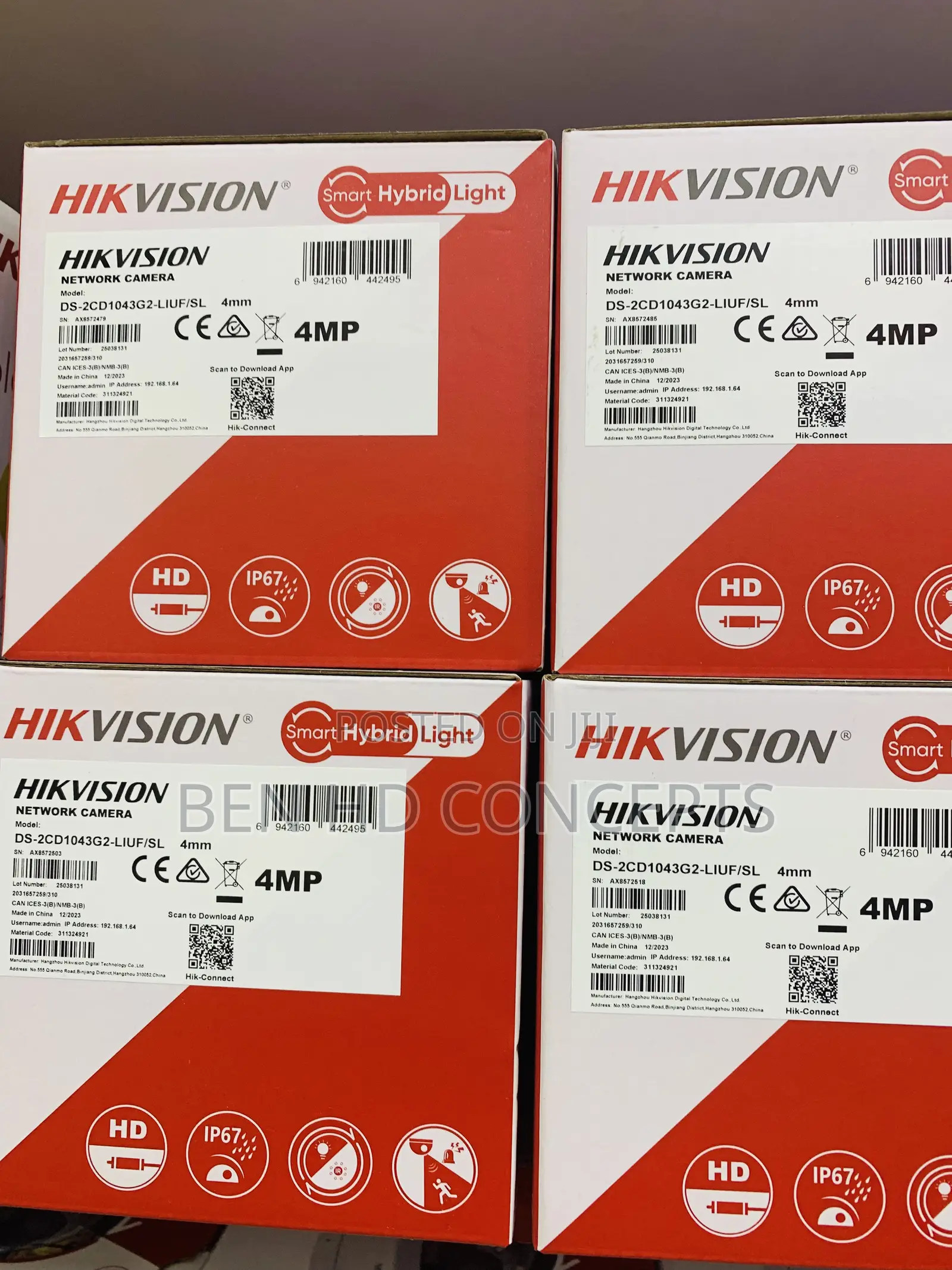 CCTV Camera IP 4mp With 2way Audio Alarm