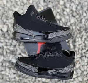 Original Black Air Jordan 3 Zapatos Sneaker