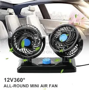 Dual Head Car Fans 12V Electric Auto Cooling Fan