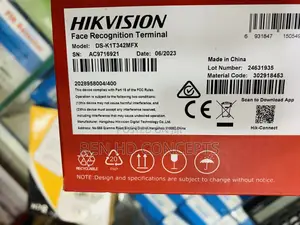 Access Control Facial Recognition Terminal Hikvision