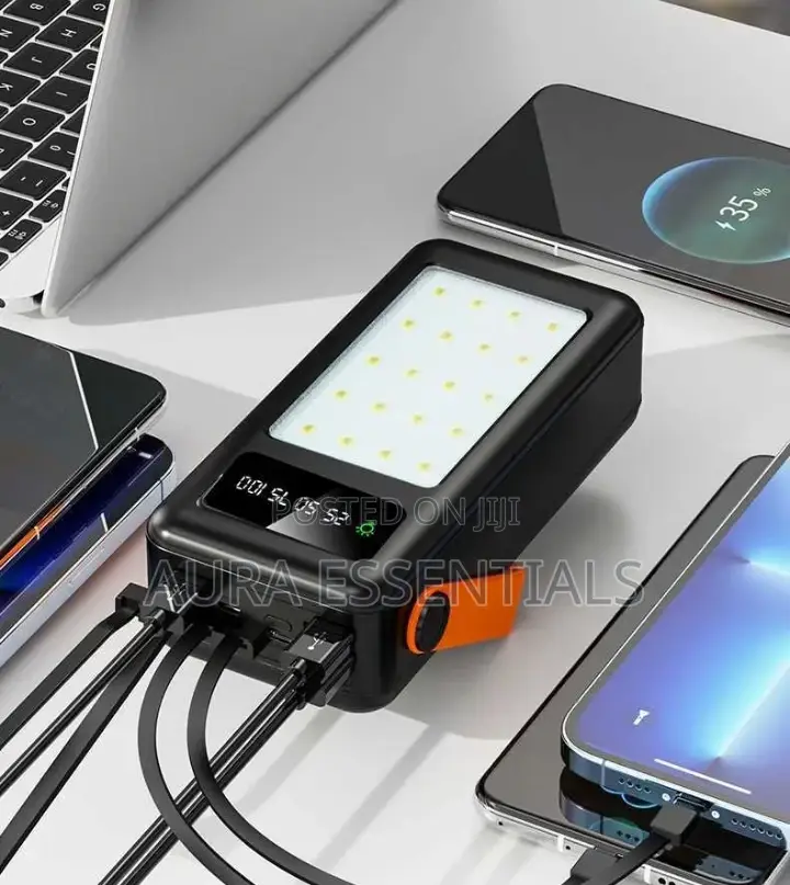 ZHY 1 Fast Charging Power Bank of 40000mah With 4 Cables