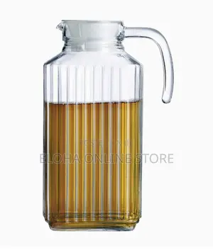 1.5litre Lined Glass Juice/Water Jug-Colorless
