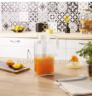 1.5litre Lined Glass Juice/Water Jug-Colorless