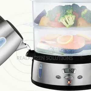 UK AMBIANO 3 Tier Digital Food Steamer With Rice Bowl 800W
