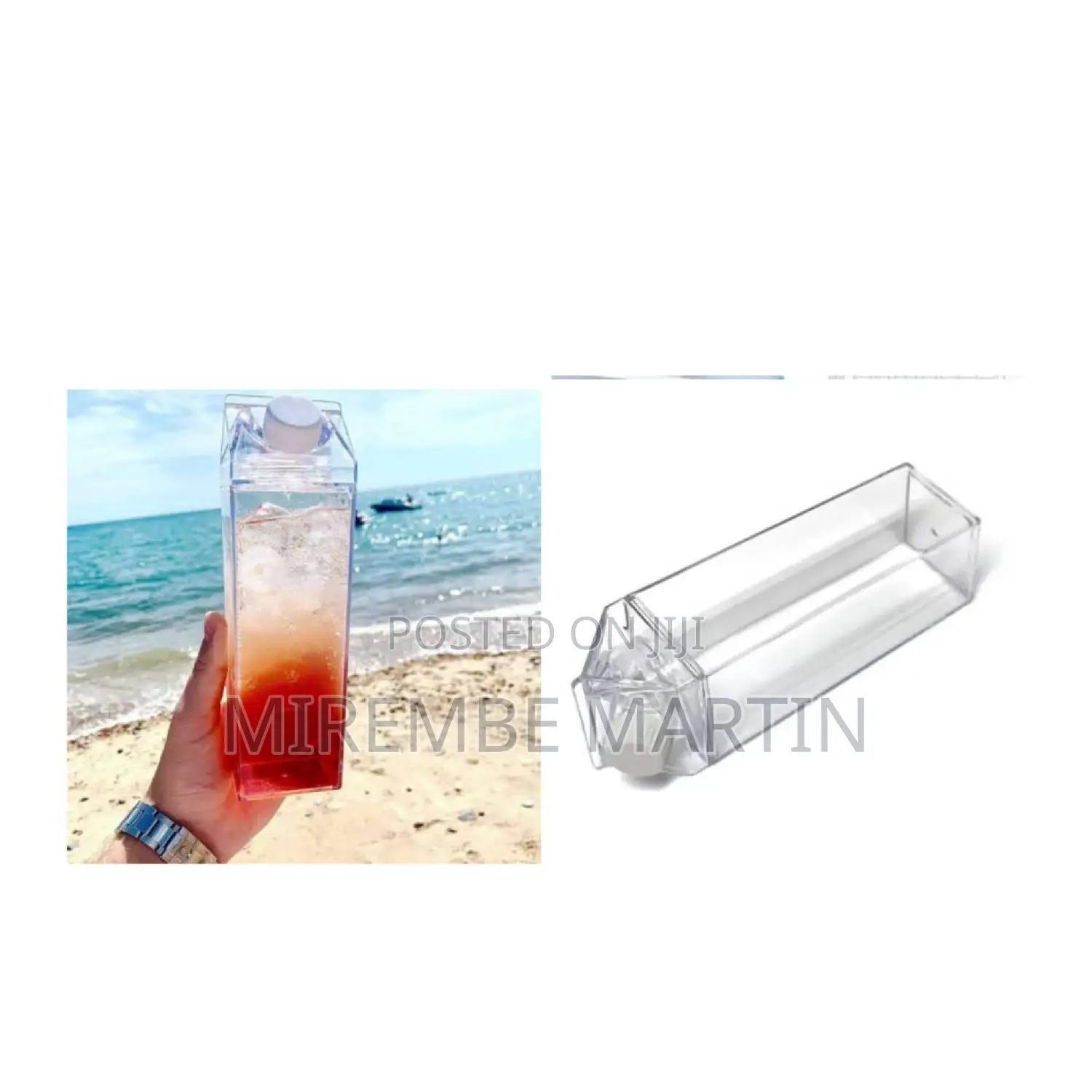 Transparent Milk Carton Bottle BPA Free.