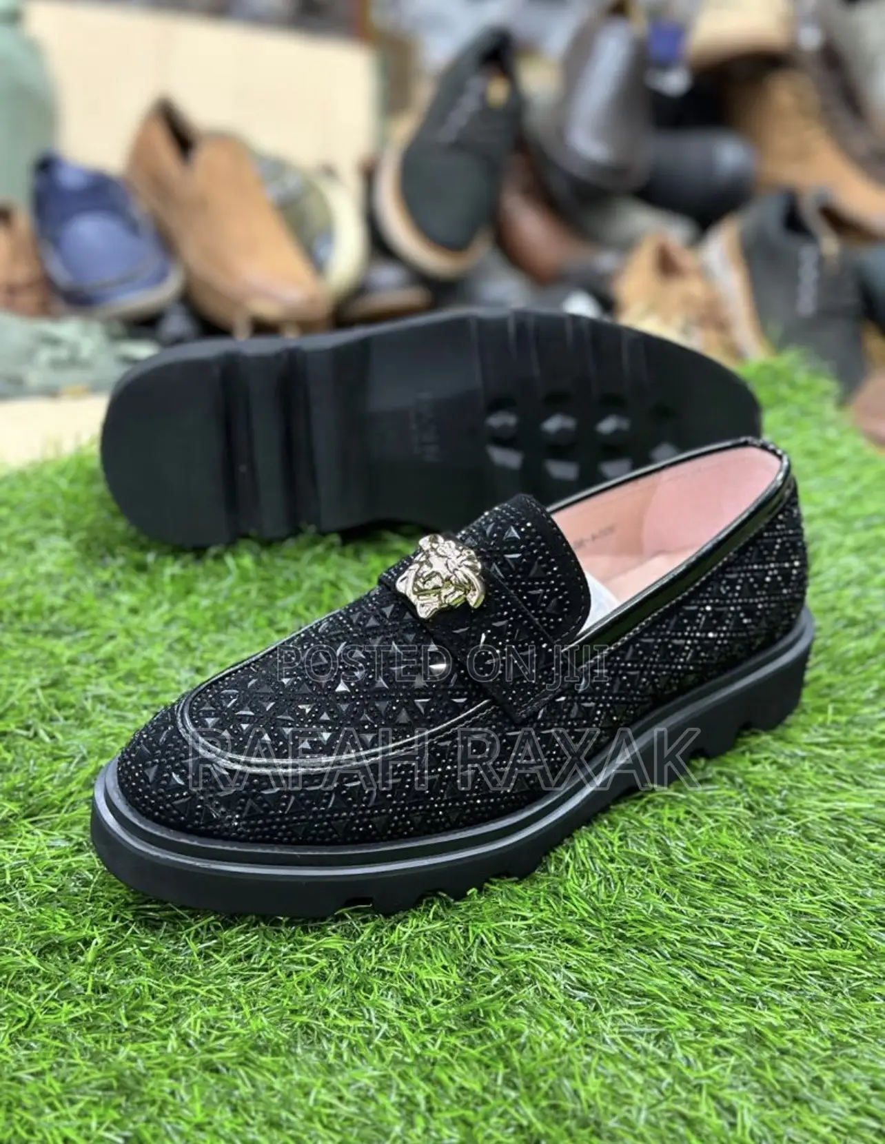Original Men’S Versace Luxury Stoned Glittering Loafers