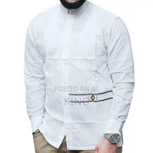 Afro Kitengi Shirt. (White)