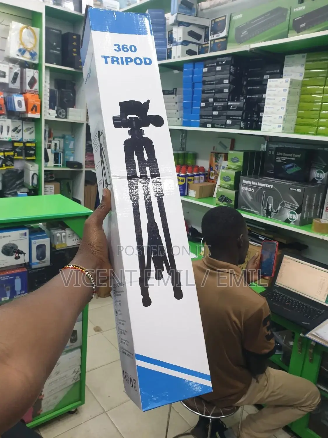 360 Tripod Camera Stand Heavy Duty